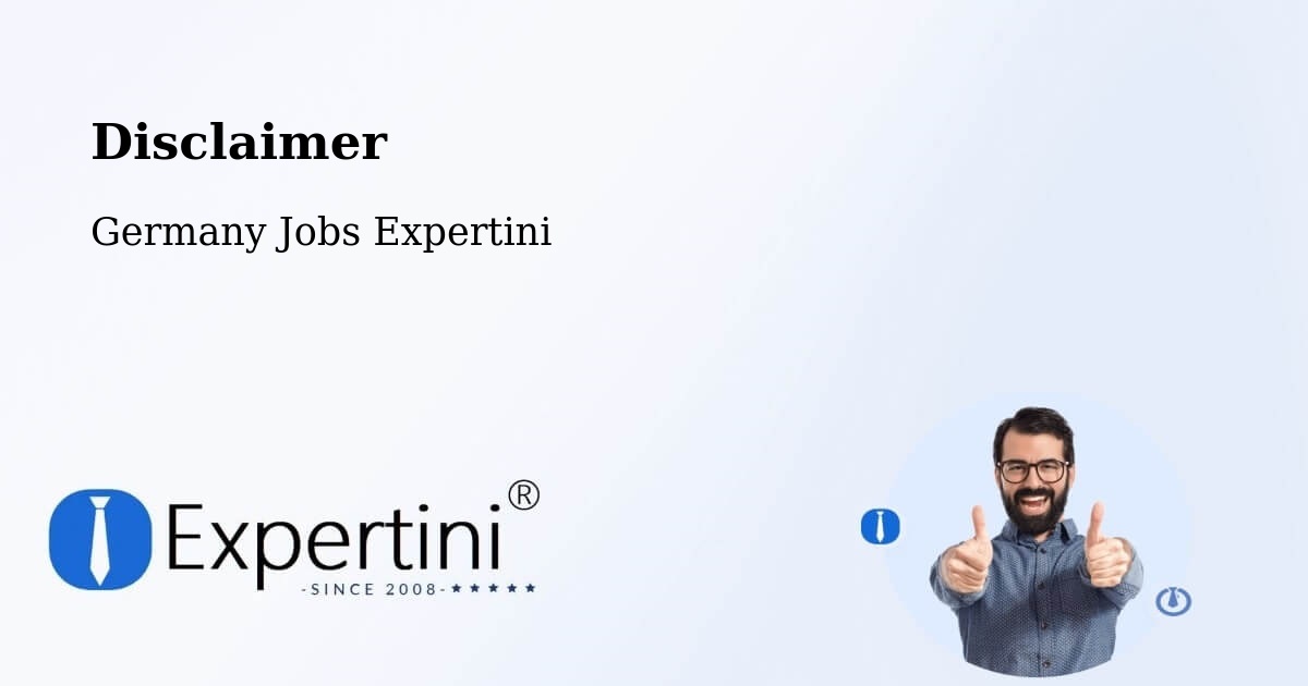 Disclaimer – Tholey - Germany Jobs Expertini